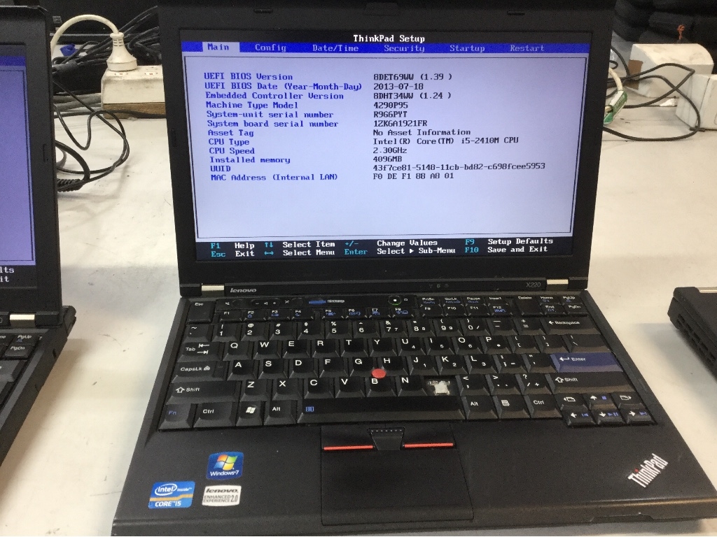 Mini Laptop, ThinkPad, Lenovo x220, Intel Core I5-2410M CPU@2.30GHz