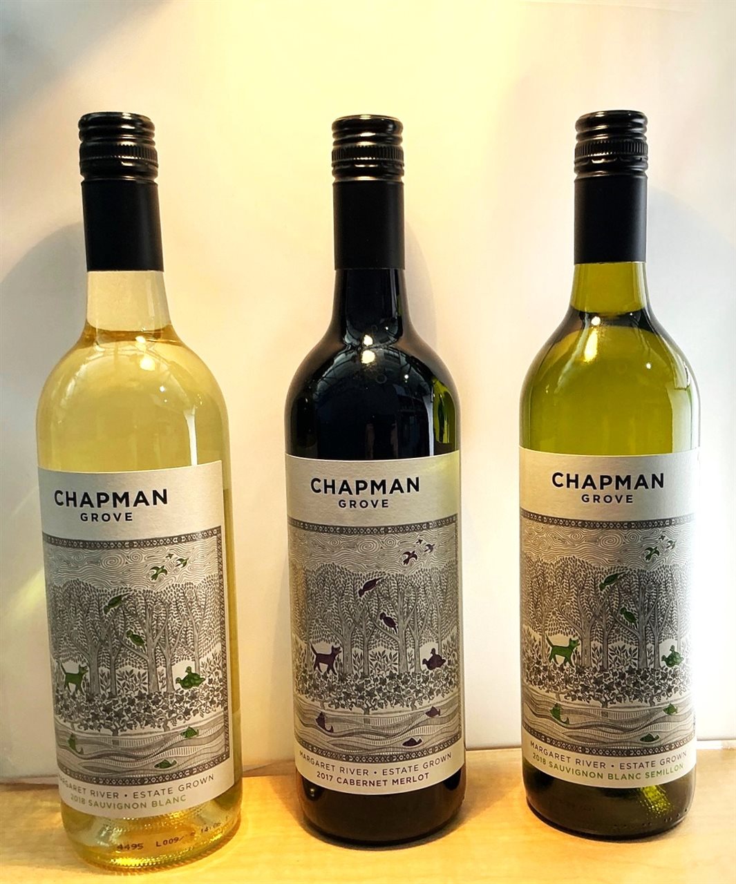Chapman Grove, Margaret River - Mixed Case of 12 Bottles 750ml ( Consisting of - 6 x Cabernet Merlot 2017, 3 x Sauvignon Blanc 2018 and 3 x Blanc Semillon 2018)