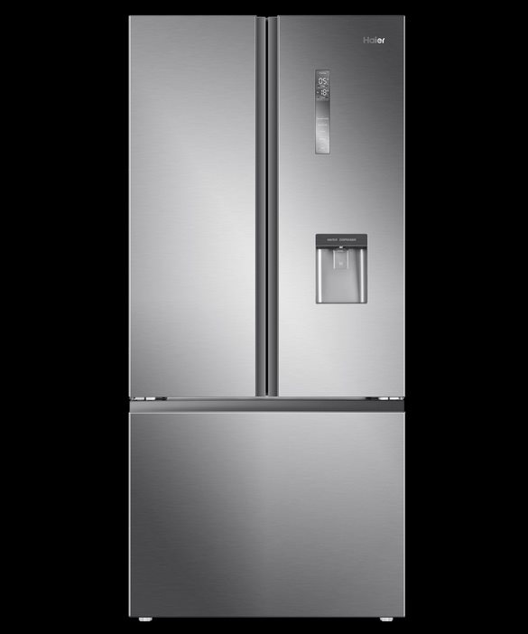 Haier French Door Refrigerator Freezer, 79cm, 489L, Water Dispenser, Model Number: HRF520FHS - RRP $1,799 - Serial Number: Bfqak0085