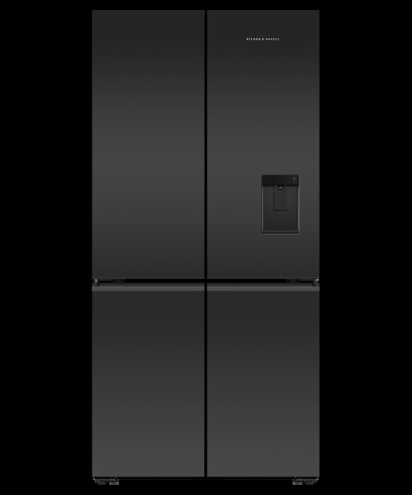 Fisher & Paykel Freestanding Quad Door Refrigerator Freezer, 90.5cm, 690L, Ice & Water, Model Number:RF730QZUVB1 - RRP $ $4699. Serial Number: BAVB0022