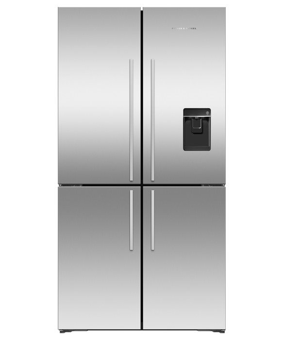 Fisher & Paykel Stainless Steel Quad Door Fridge, 538L Model Number: Rf605qduvX1- RRP $4199 - Serial No: Baj9f0011