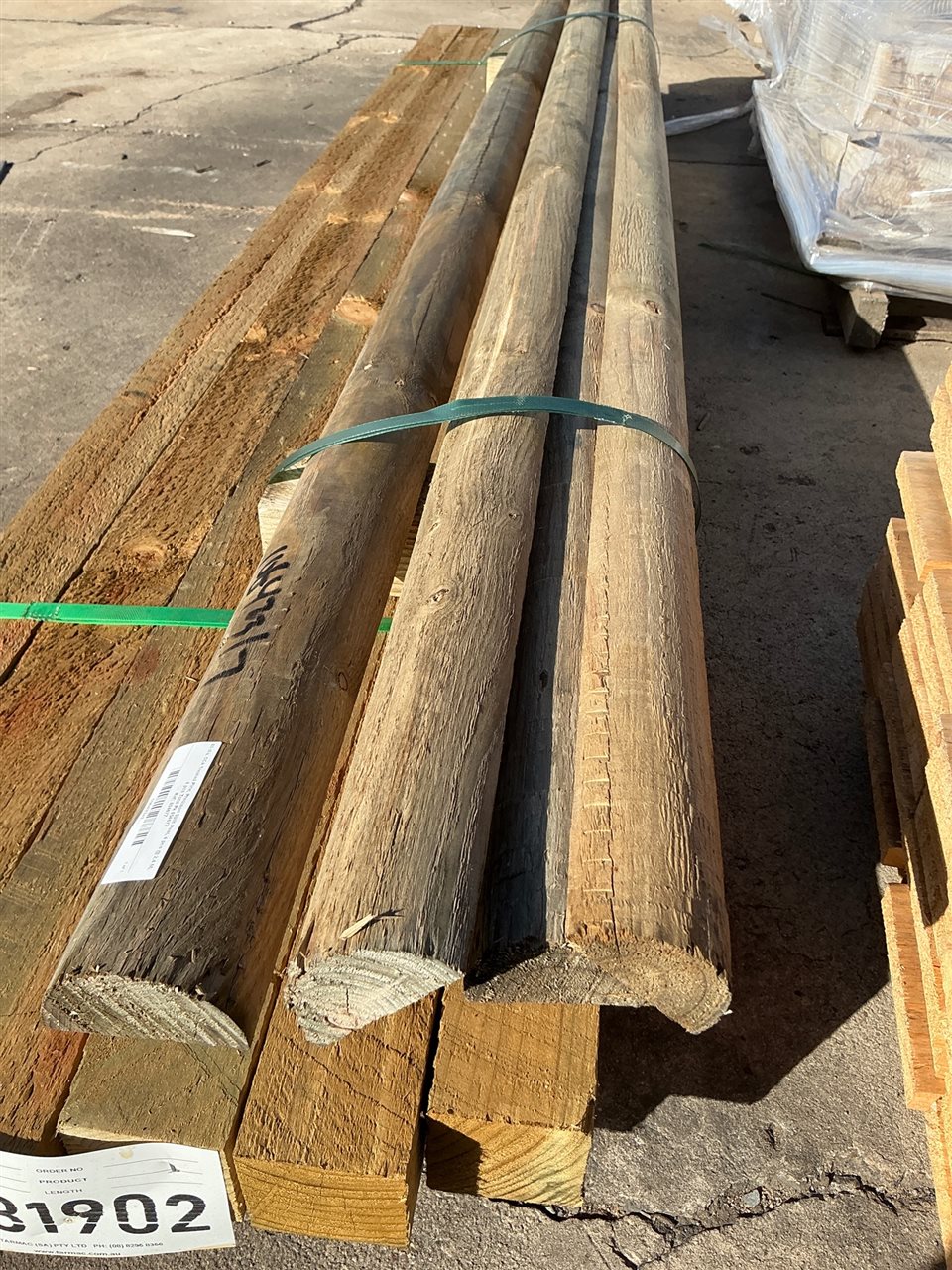 80 dia, CCA Treated Pine, Precision Split Post, 4 pcs @ 2.4 M, 4 pcs Total Pk 854677
