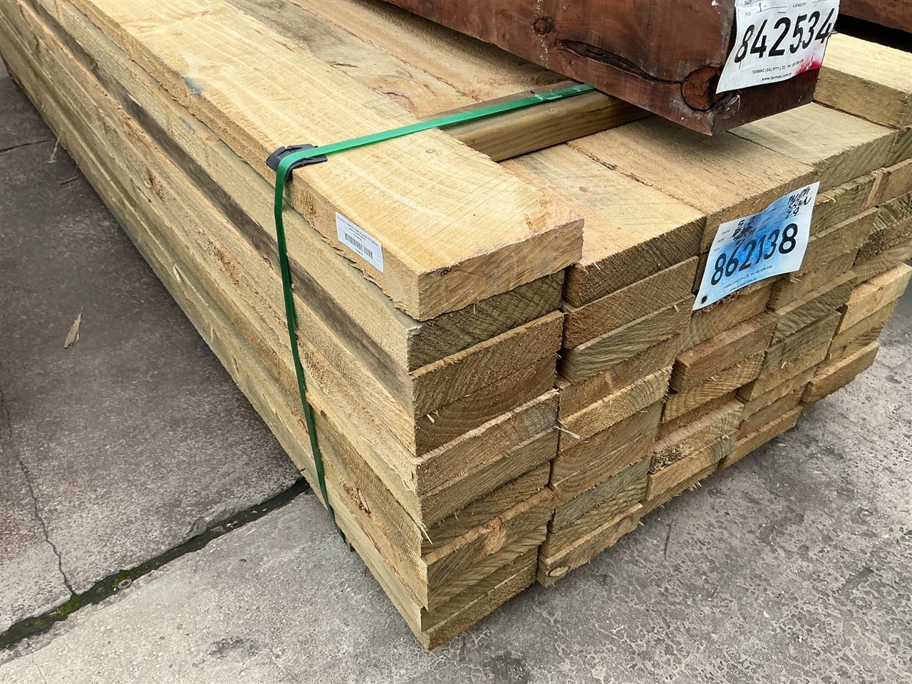 150 x 38, CCA Treated Pine, Sawn, 52 pcs @ 2.4 M, 124.8 Lin Metres Total Pk 862138
