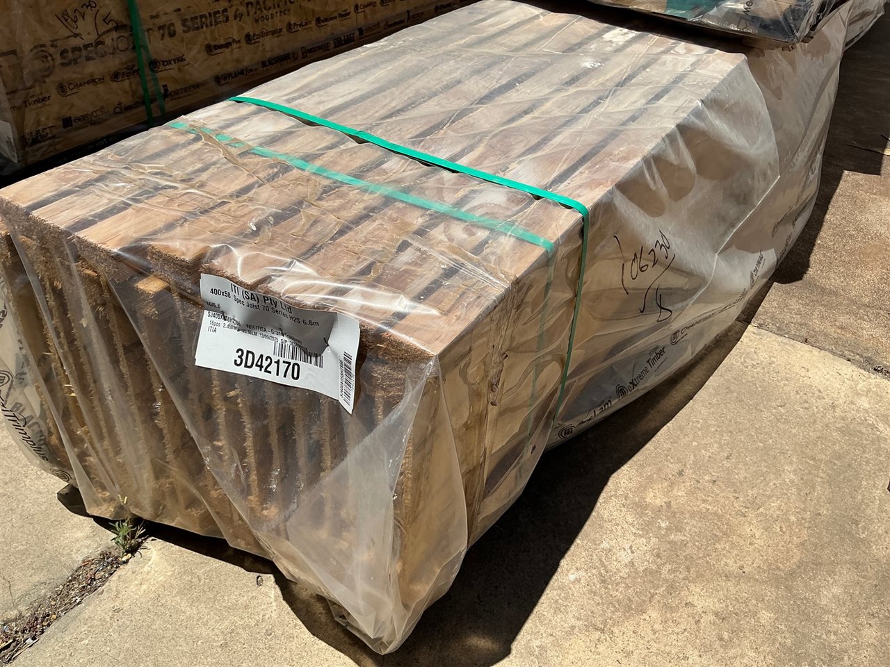 Spec Joist Pack- 400 x58 -70 Series -16 Lengths @ 6.6 M - 105.6 Lin Metres -Pack Number 3 D42170