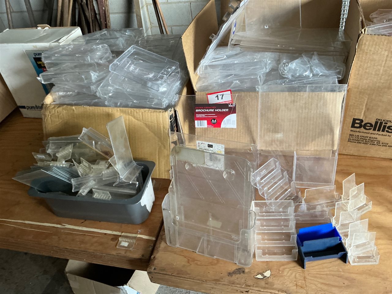 Quantity  2 Boxes of Perspex Brochure/ Card  Holders -   (Collect From Modbury )