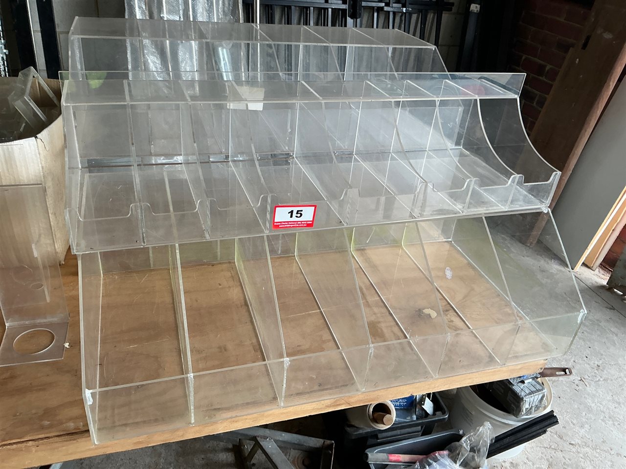 Quantity of Perspex Lolly / Nut Displays - Quantity of 4   Collect From Modbury )