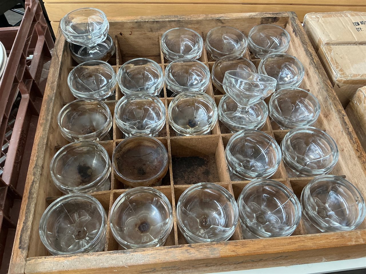 Glass Comports -Quantity of 25