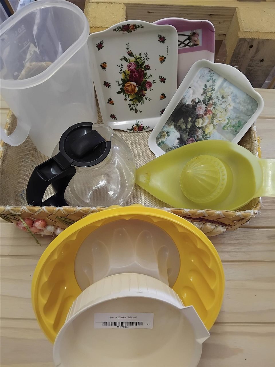 Basket of Kitchen Ware