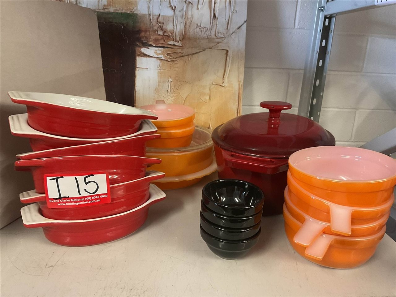 Pyrex Casserole, Pie Plate And Small Bowls, Cast Iron Casserole, 6 Mornay Plates