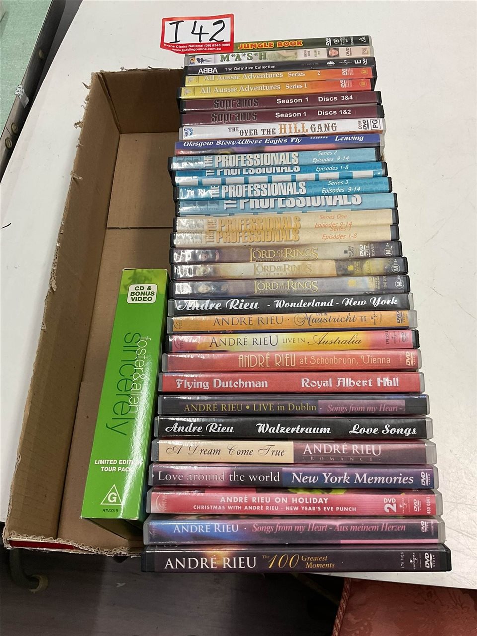 Assorted DVD’s Andre Rieu, Foster And Allen, Sopranos, Mash Etc