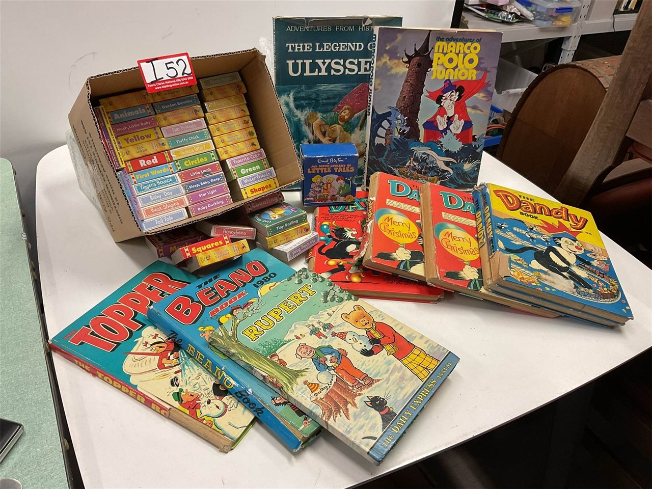 Vintage Books Beano, The Dandy Book, Rupert And Assorted Little Pocket Books