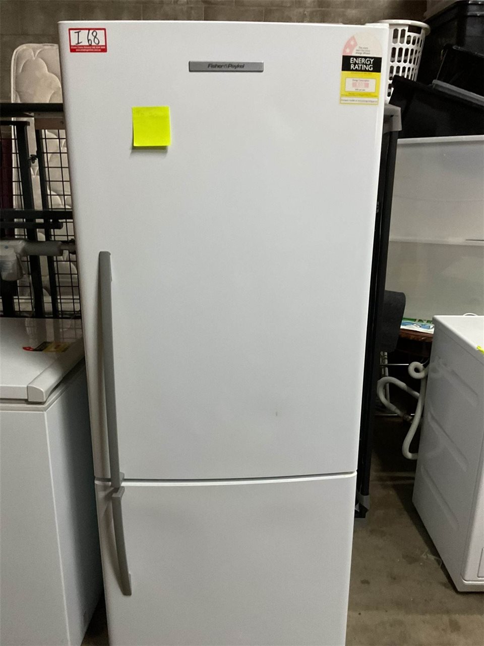 Fisher Paykel Fridge Freezer, 70 Cm High X 69 Cm Wide X 66cm Deep, Untested, "Sold As Is"