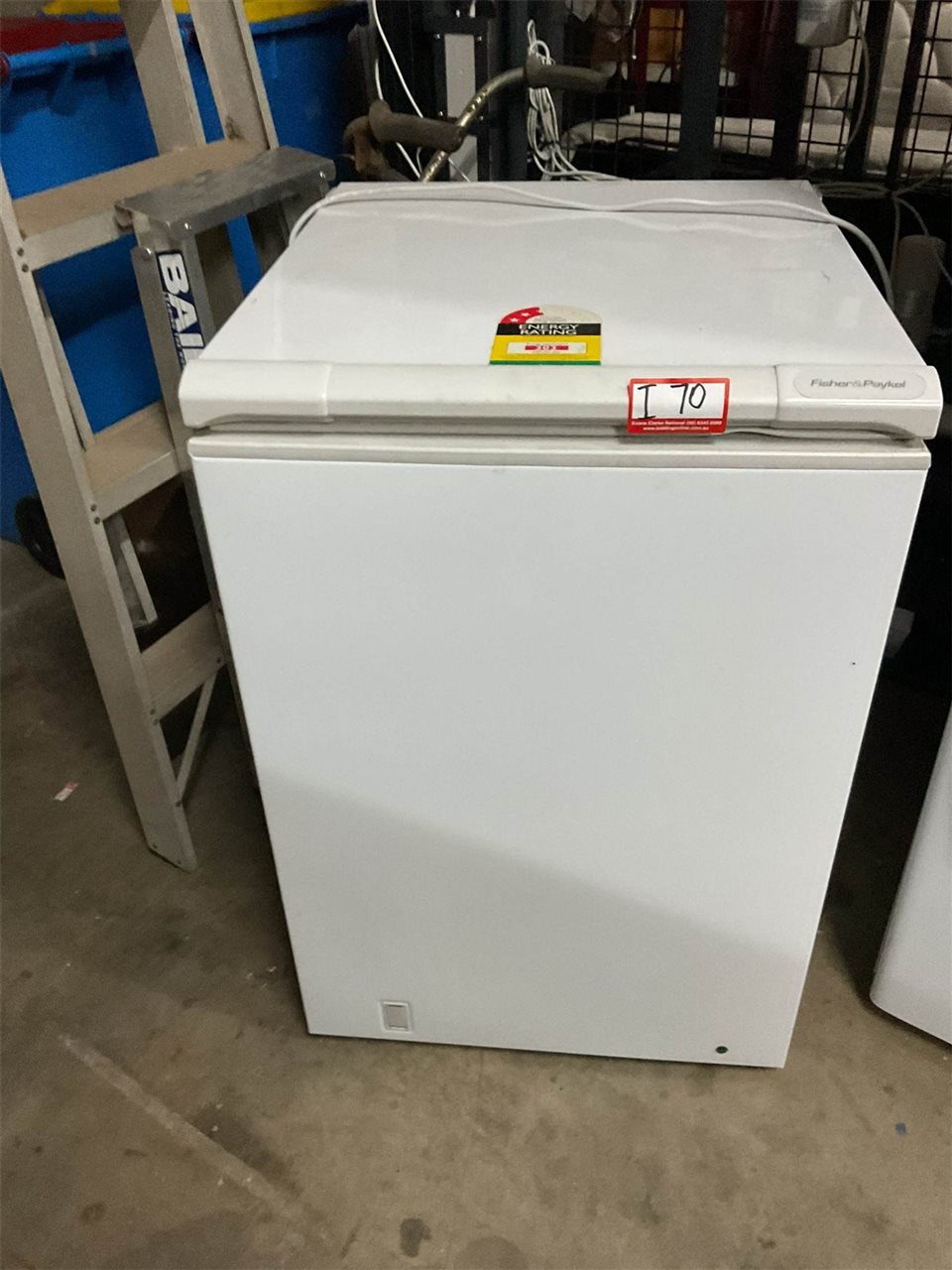 Fisher And Paykel Freezer 90 Cm High X 60 Cm Wide 66 Cm Deep, Untested, "Sold As Is"