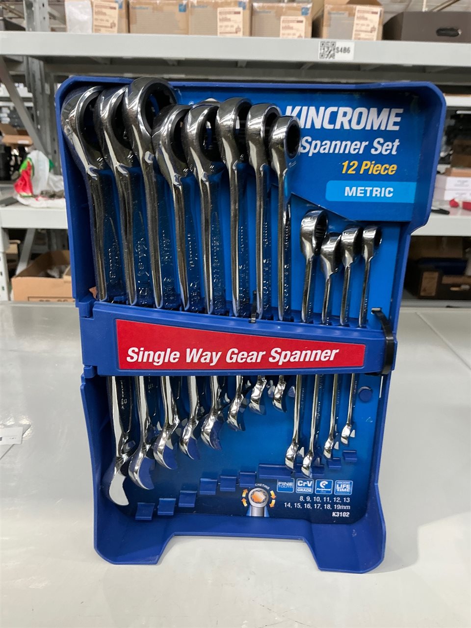 Kincrome 12 PCE. Set Single Way Spanner Set-  Metric