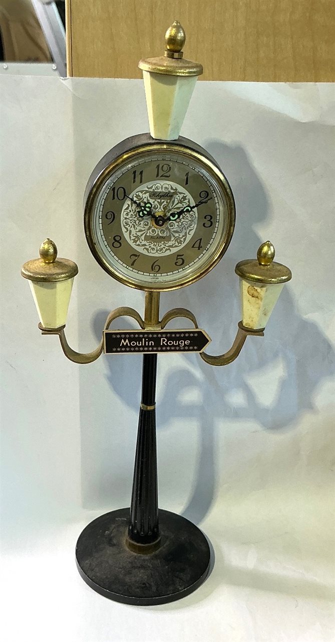 Decorative Tabletop Clock - "Moulin Rouge"