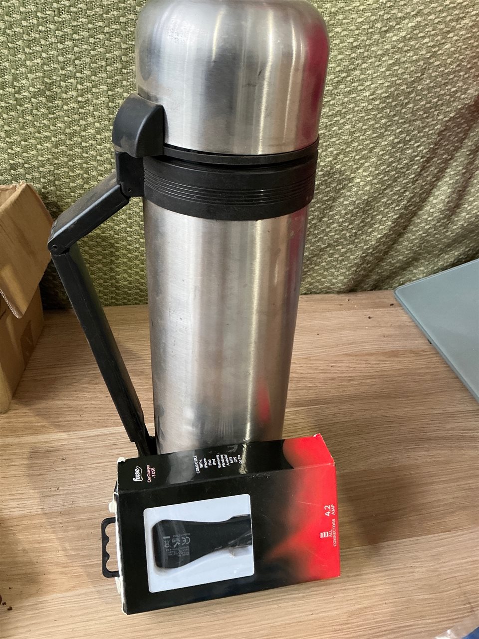 Car USB Charger and Flask