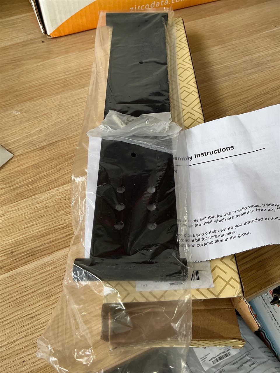 Abey - Poco Shower Shelf — Black - 400 mm - Sold Per Each