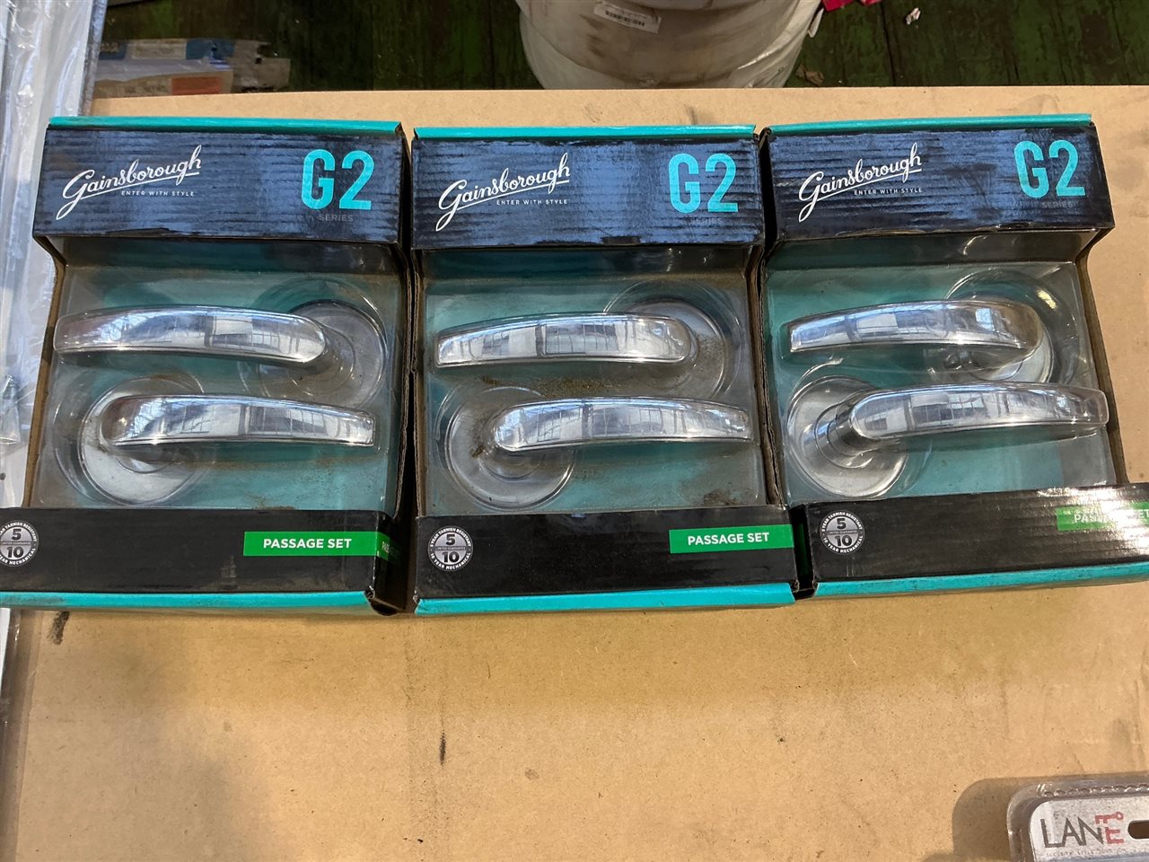 Gainsborough Passage Door Handle Sets- Quantity of 3