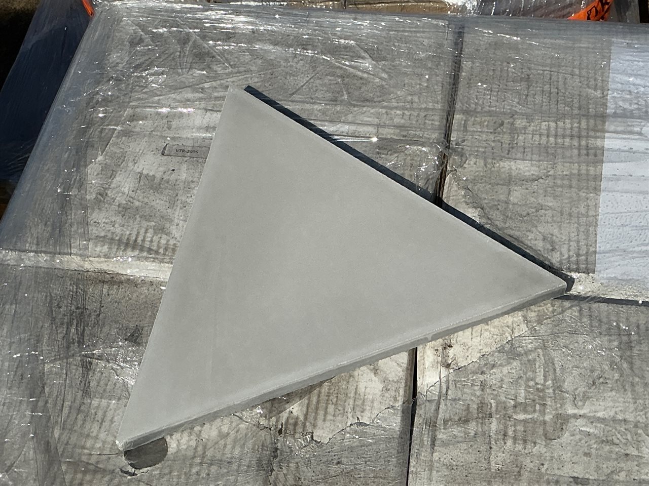 Tiles - Pallet of Pale Grey Triangle Style Cement Encaustic Tiles 340 x 340, 7.48 M² Approx.