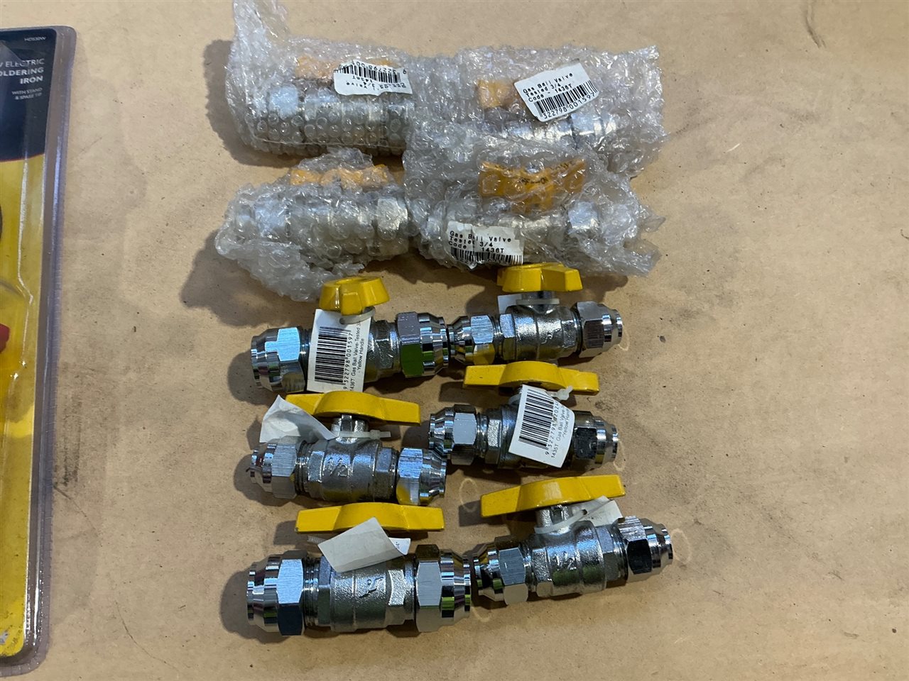 Gas  Ball Valves-½” /¾” -Quantity of 10