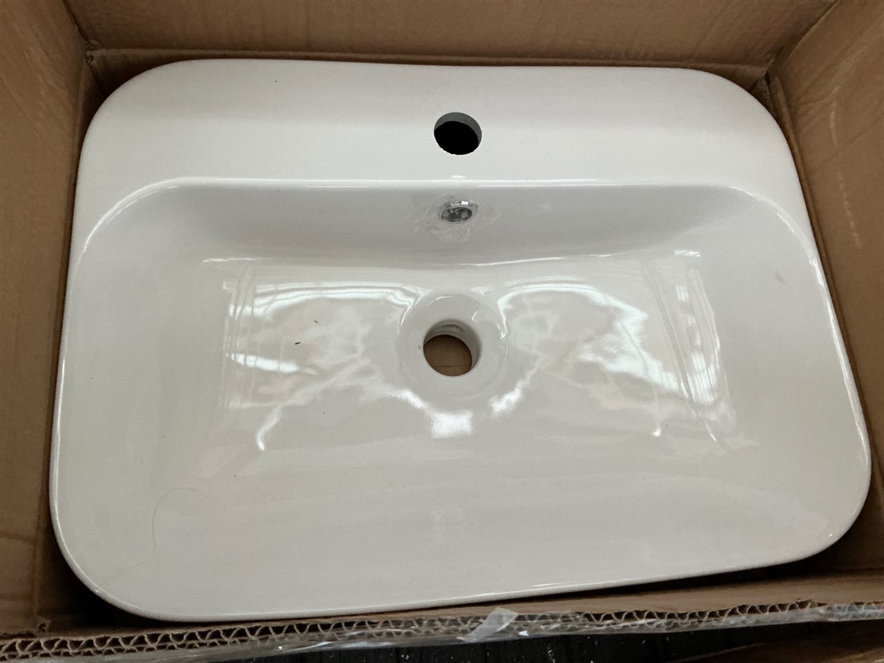 Seima LIMNI 530 Basin Gloss White INT. OF 0T, RRP $350