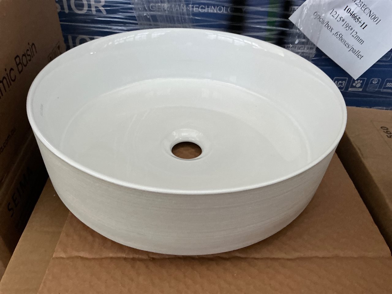 Seima ARKO 355 Basin White, Textured 0T, NOF, Sold Per Each, RRP $580