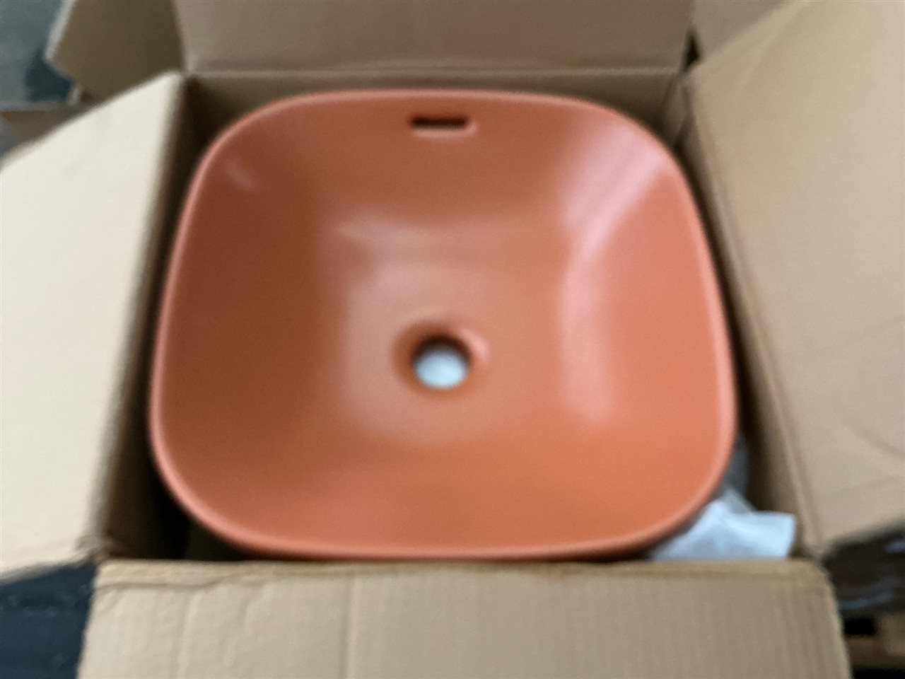 Seima OBELLO 373 Basin Inset, rnd square, OF Terracotta, Sold Per Each, RRP $435