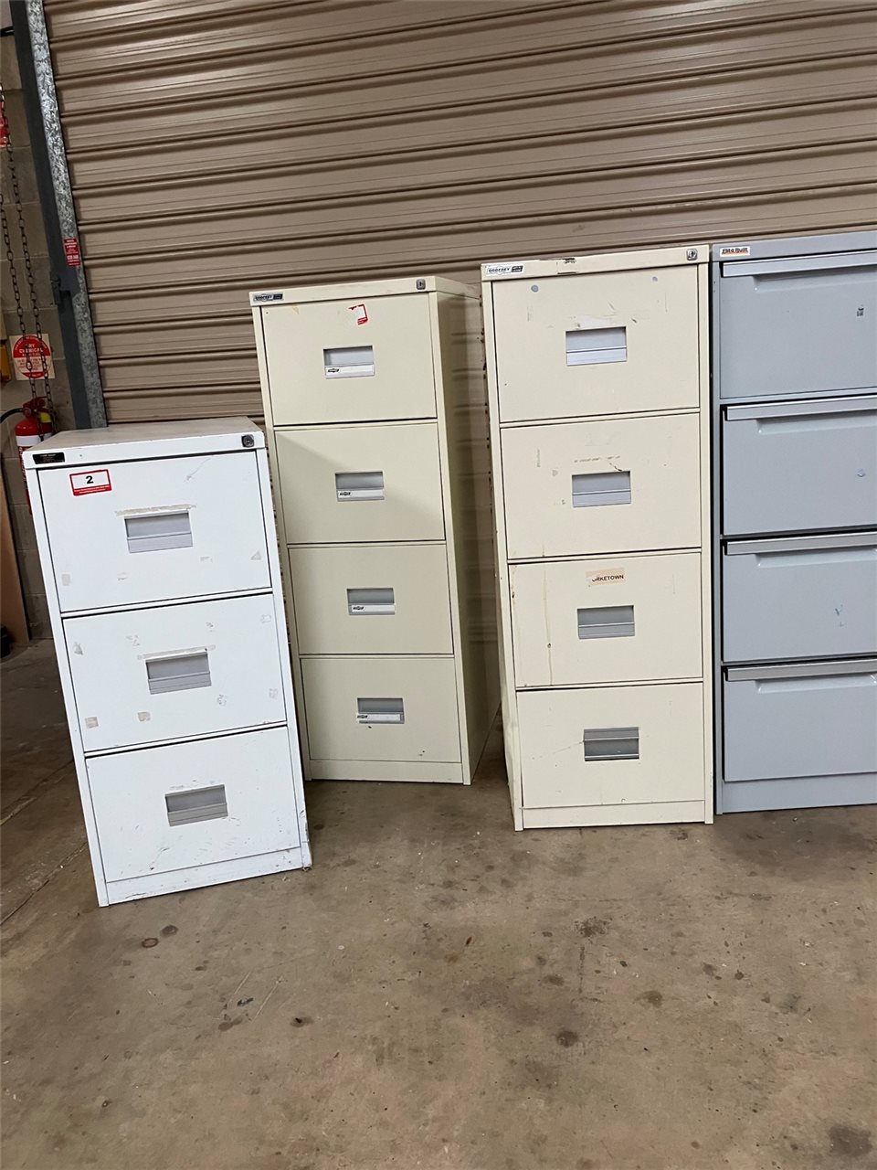 3 x 4 Drawer Filing Cupboard, 1 x 3 Drawer Filing Cupboard - Collection From Kadina