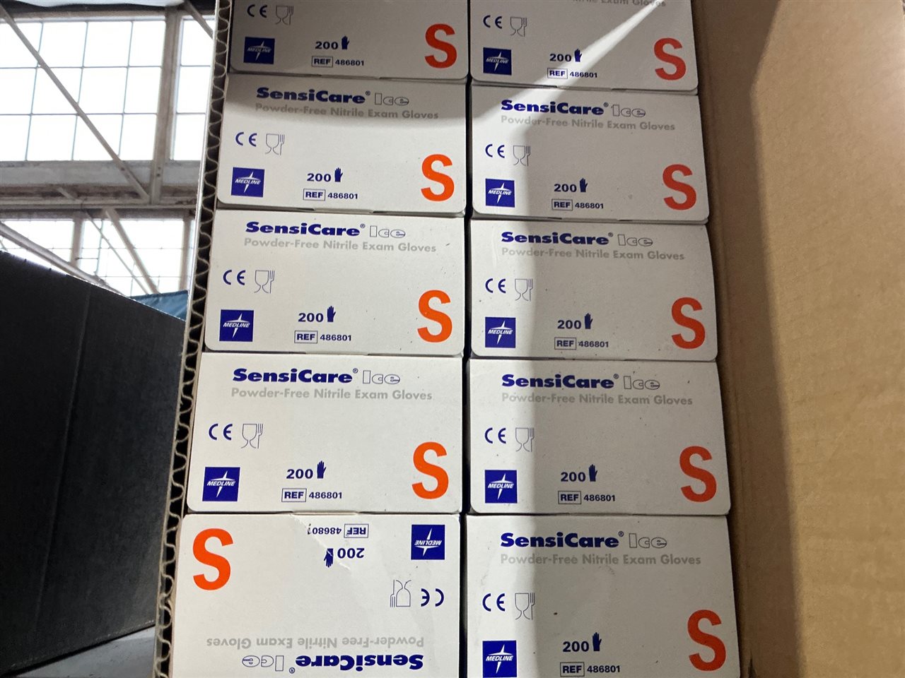 Sensi Care Exam Gloves -Size Small -  Carton of 10 Packets of 200