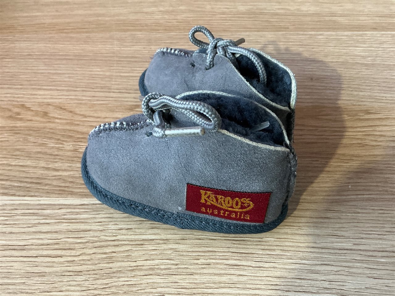 Karoos Baby Booties - Size 3,with Laces, Sold Per Each