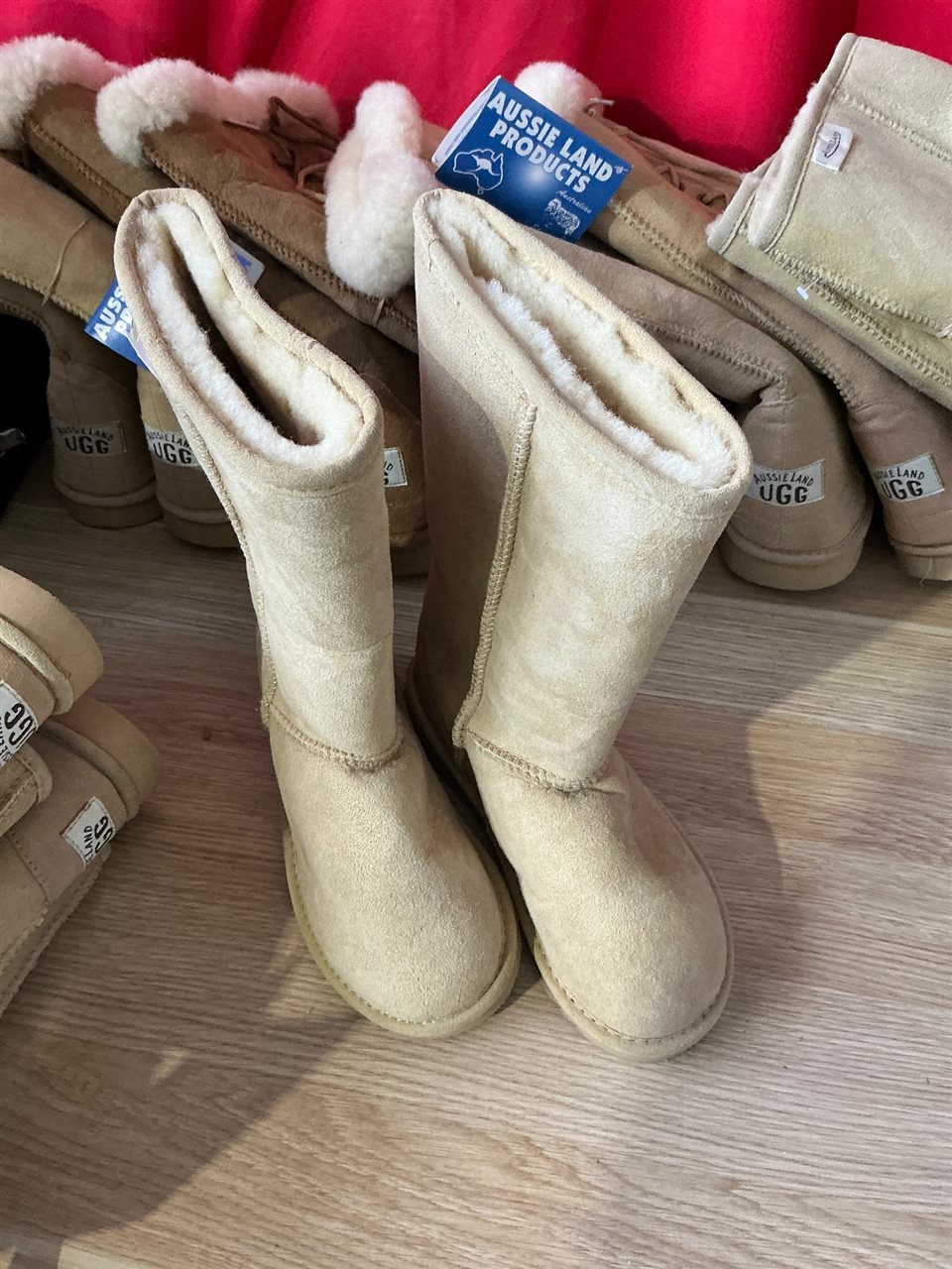 UGG Boots - Aust Size 5 USA Mens 6 USA Ladies 7, Long Pull Ons, Sand Colour, Sold Per Each