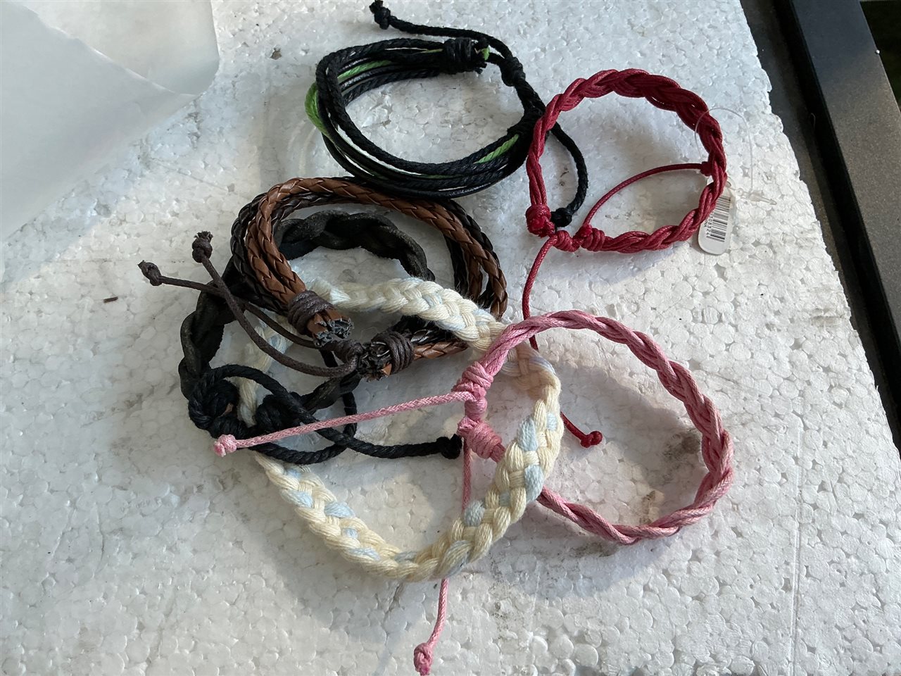Surf Leather Bracelets - x 5 Per Pack