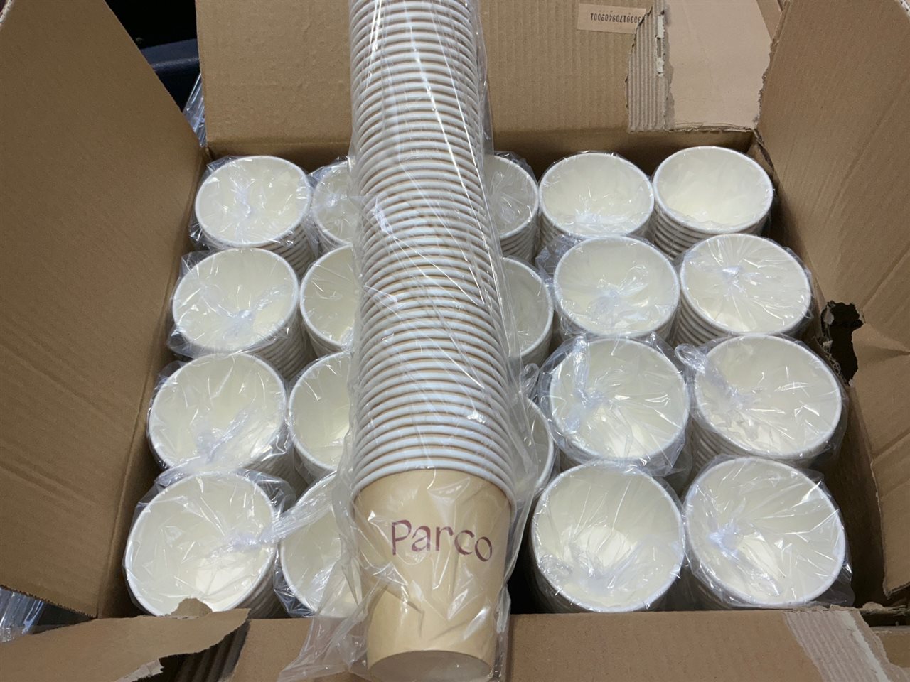 Coffee Cups - 8 Oz. Single Wall PLA Paper Hot  Cup - Carton of 1000 Pcs .