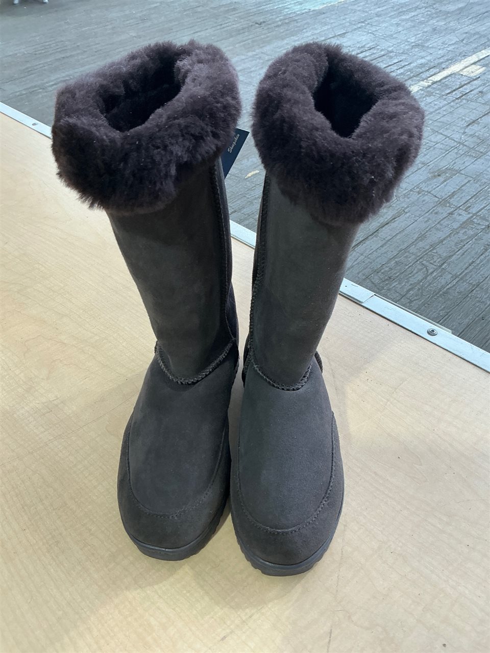 AussieLand UGG Pull On Leather, Synthetic Sole , Chocolate , EUR37, ENG3, 23cm