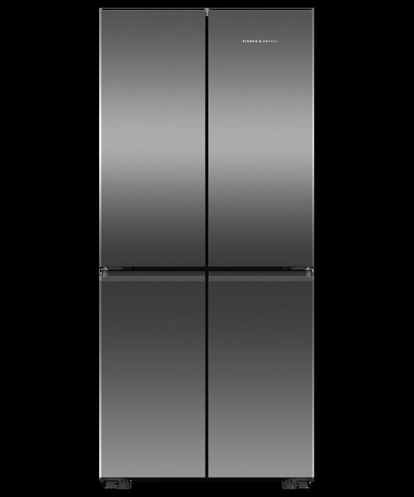 Fisher & Paykel 498L Series 7 Quad Door Refrigerator, Black Stainless Steel, Model Number: RF500QNB1 - RRP $2,699