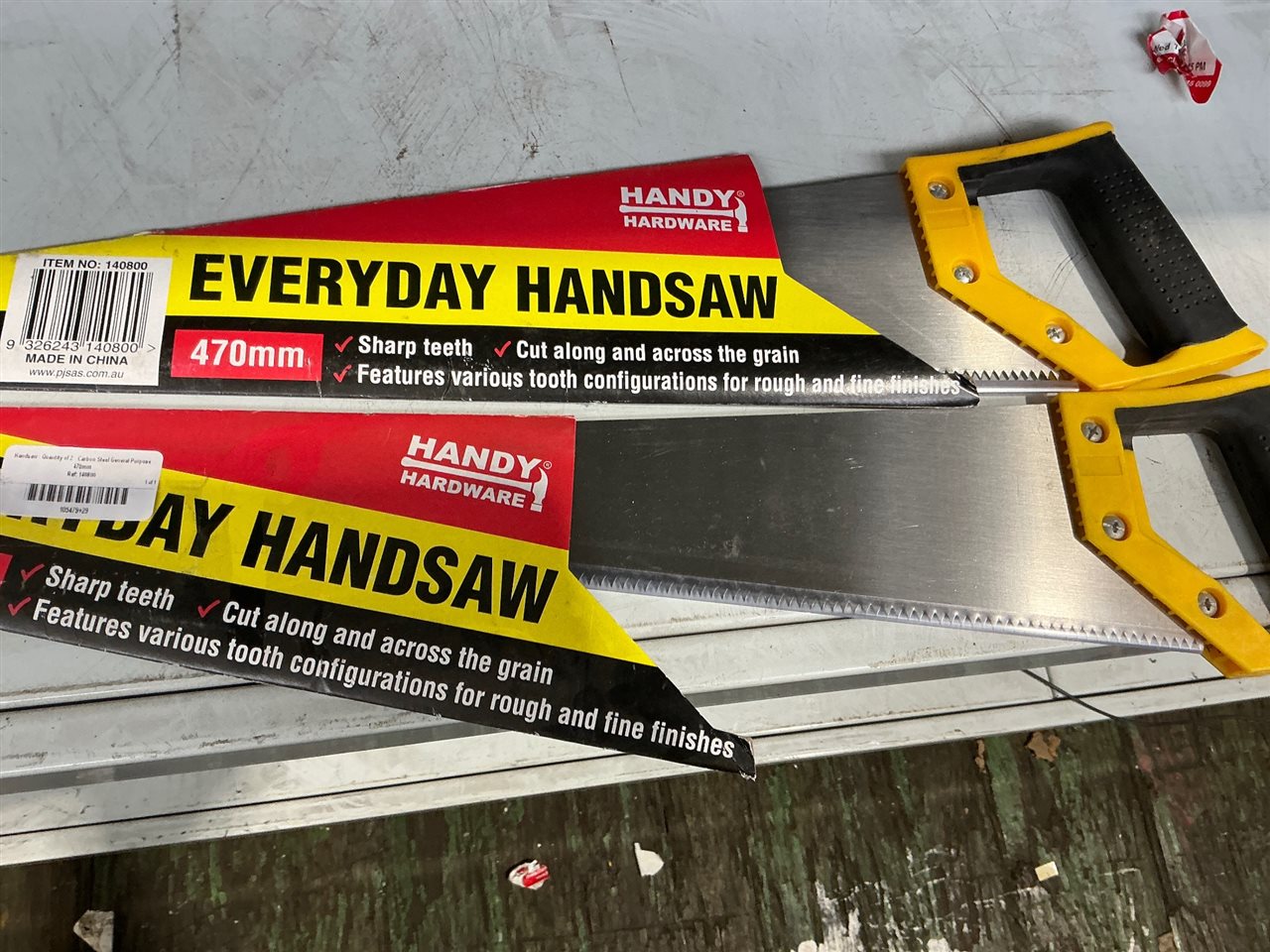 Handsaw - Quantity of 2 - Carbon Steel General Purpose 470mm