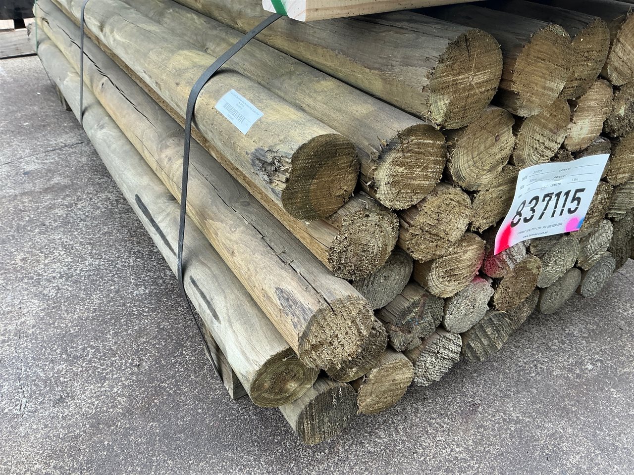80 dia x 1.8 M, Tan-E Green Pine, Precision Post, 51 pcs Total Pk 837115