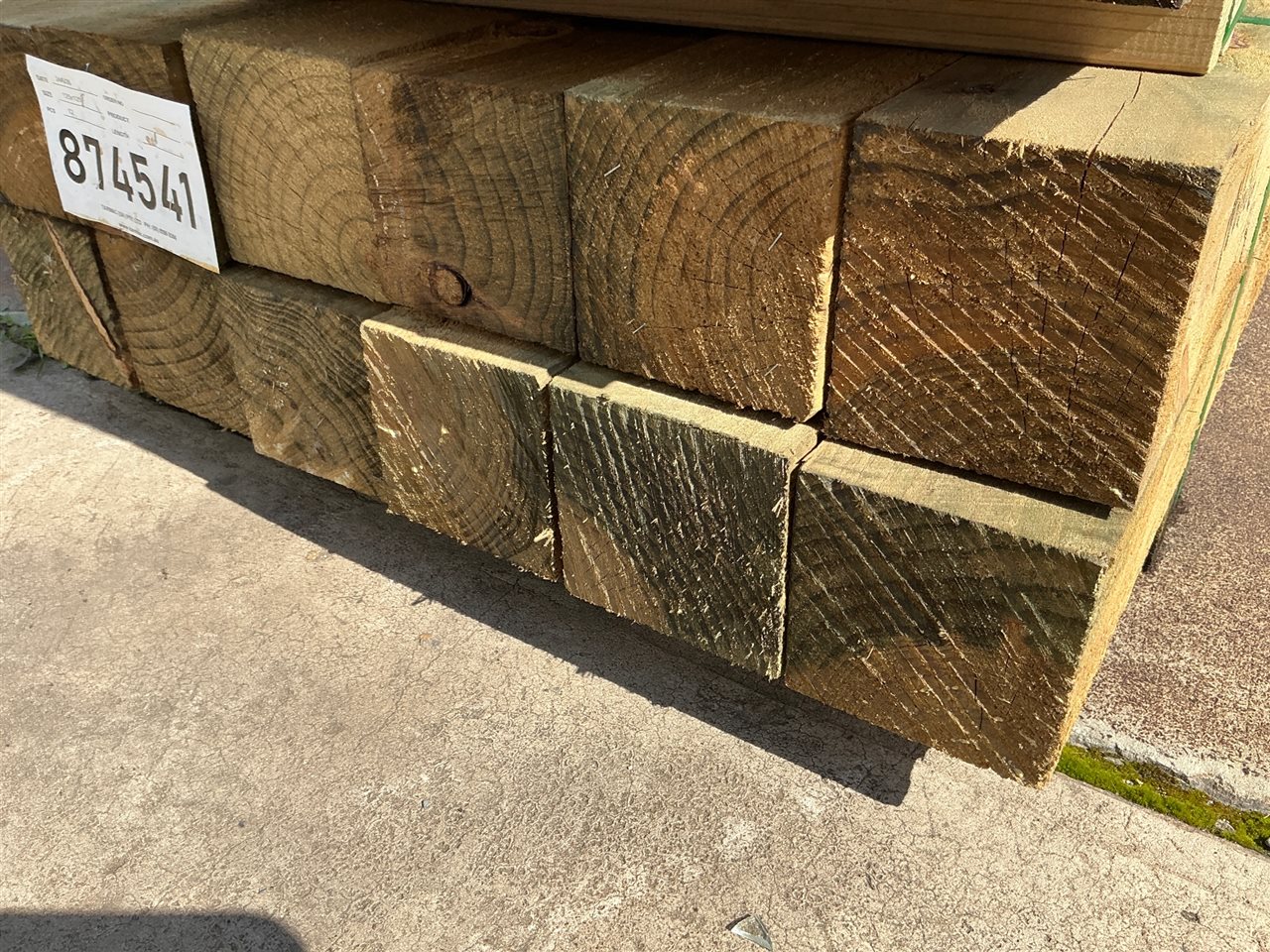 125 x 125, CCA Treated Pine, Sawn, 12 pcs @ 2.4 M, 28.8 Lin Metres Total Pk 874541