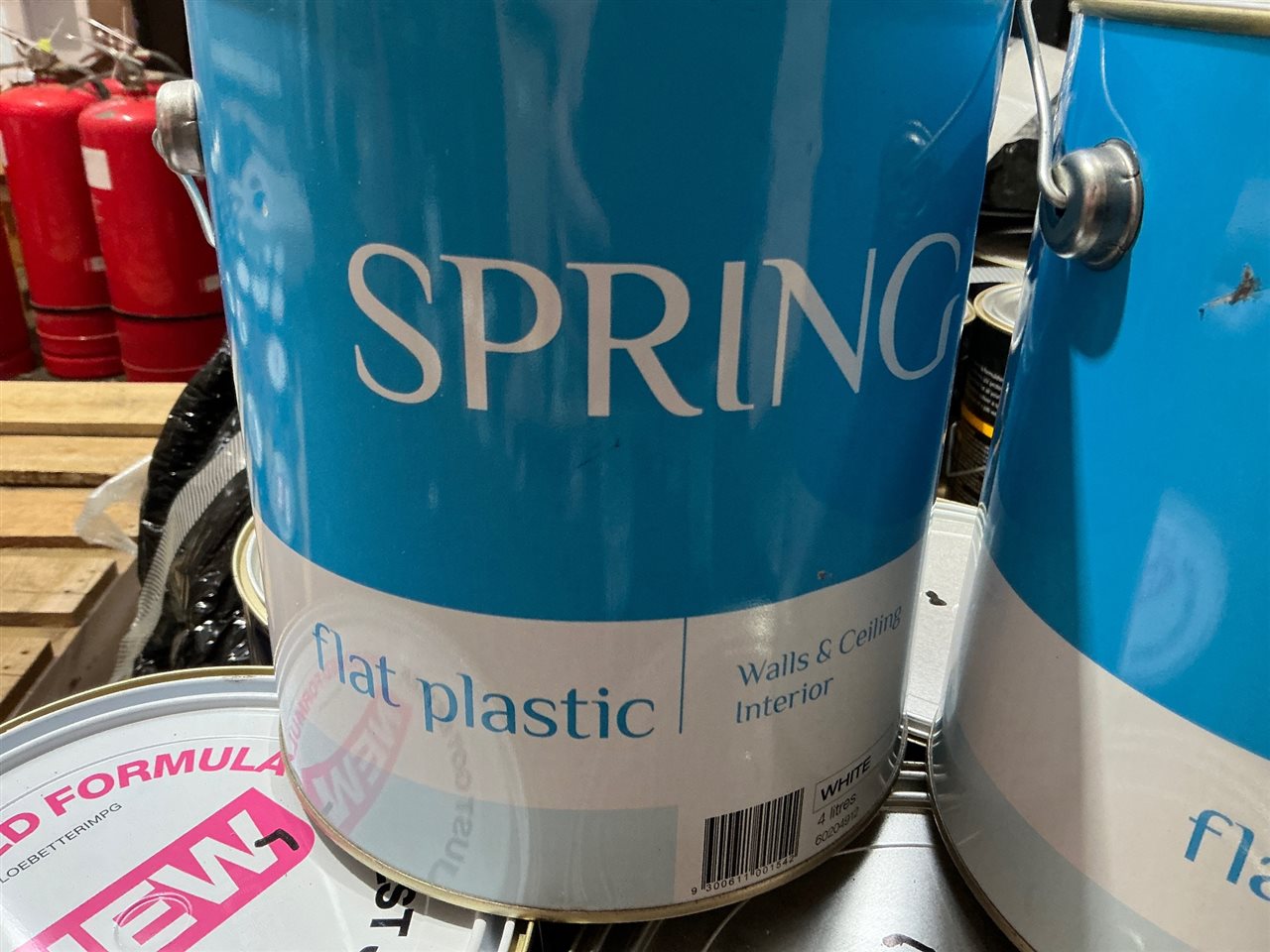 Spring Flat Plastic Wall & Ceiling -White  -  4 Litre