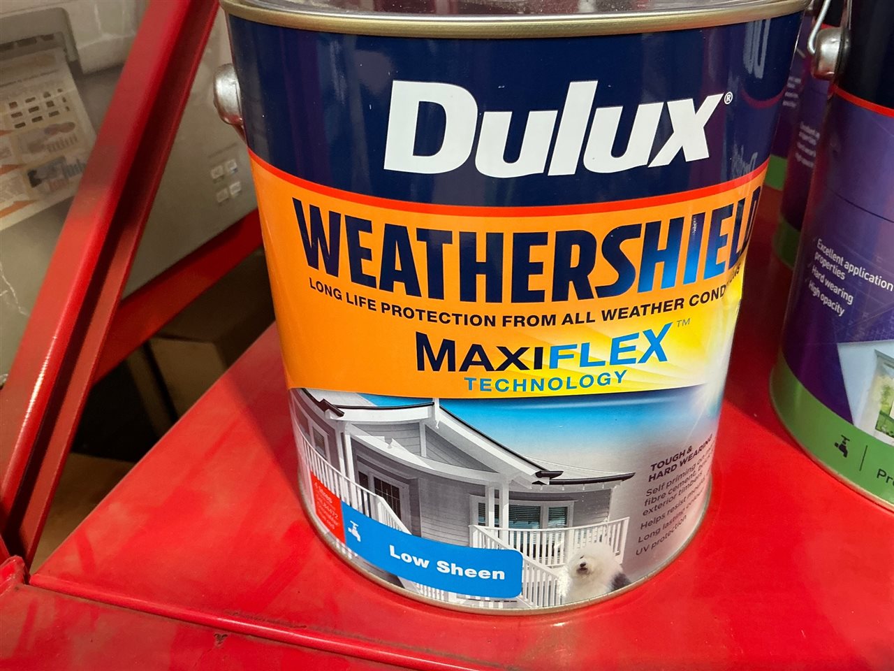 Dulux Weather Shield -Low Sheen - True Red   - 4 Litre