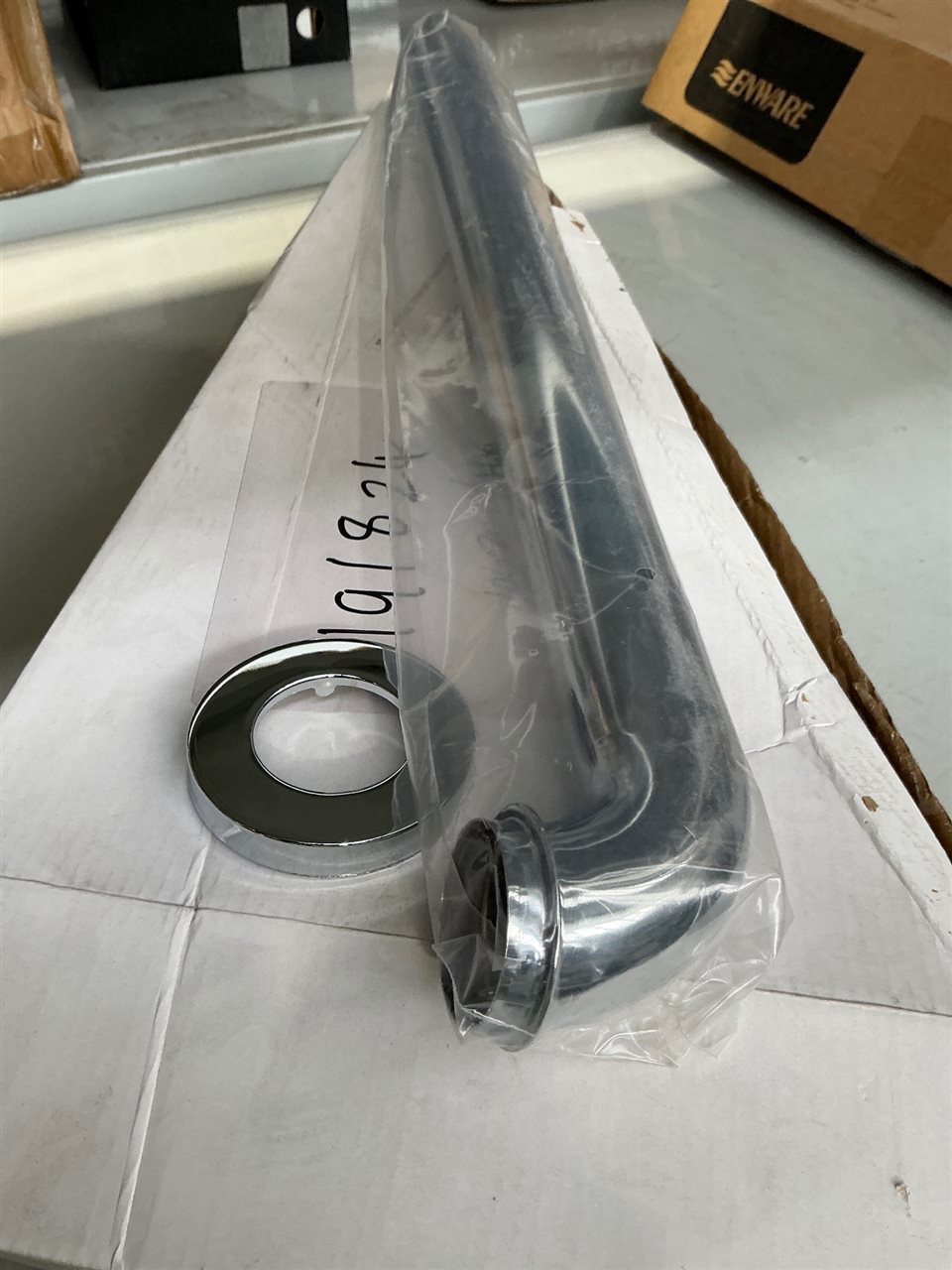Bottle Trap 001 Floor Exit Pipe Chrome — 40 mm