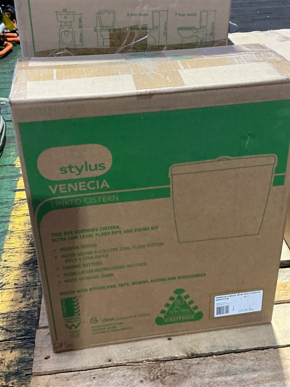 Gwa - Venecia Linked Bottom Inlet Cistern. RRP  - $482