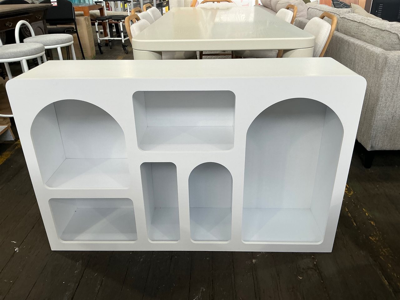 Storage Unit, Timber, White 1200 x 760