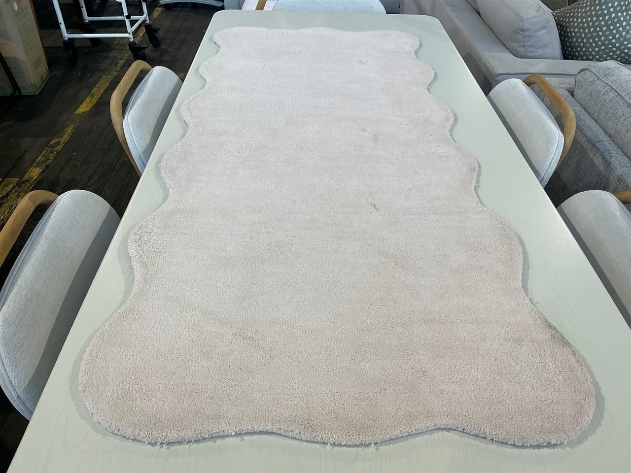 Rug, Pale Pink, Cotton 100%, 1800 x 800 Approx