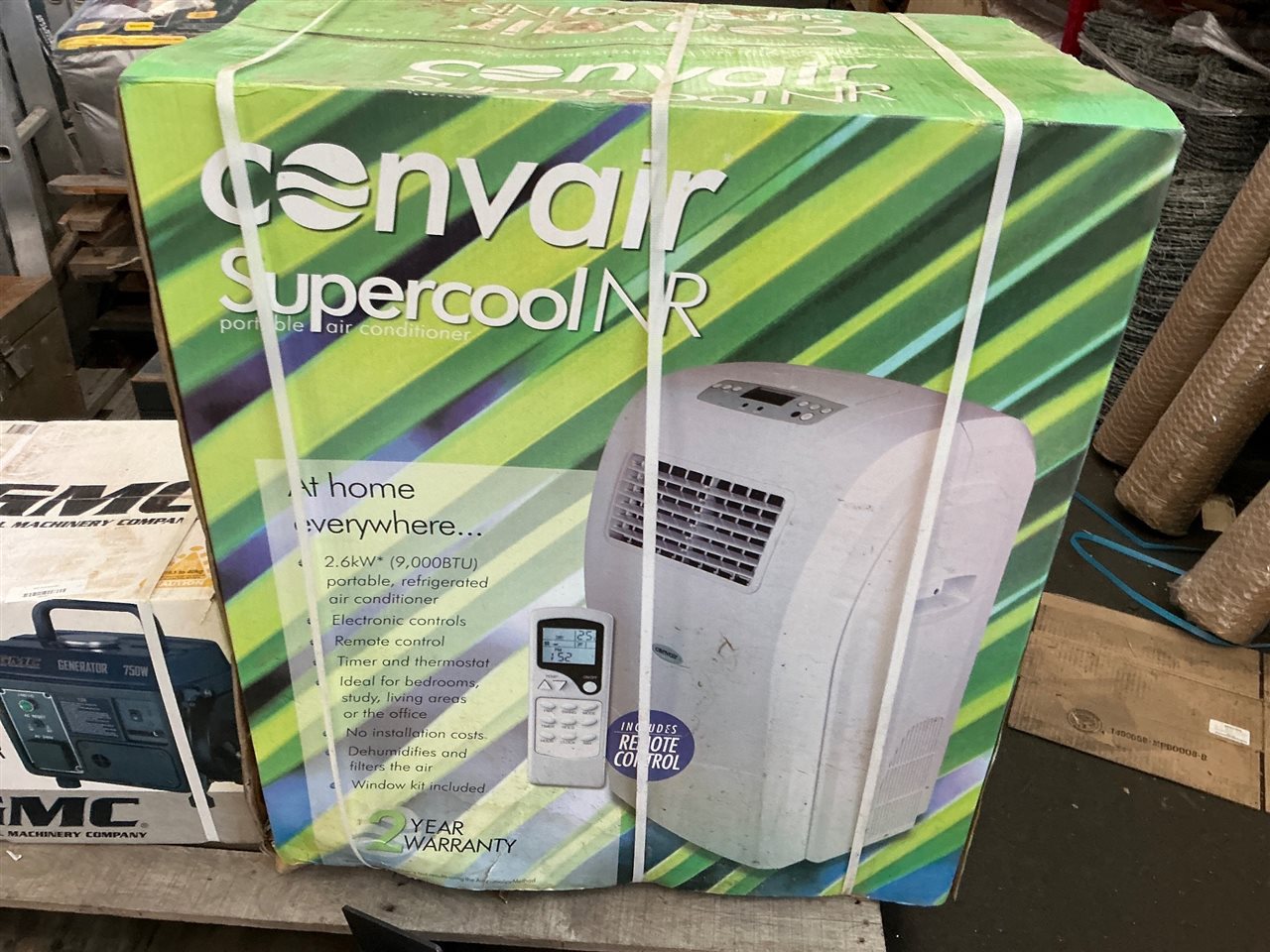 Convair Super Cool Portable Air-Conditioner. - Packaging Soiled