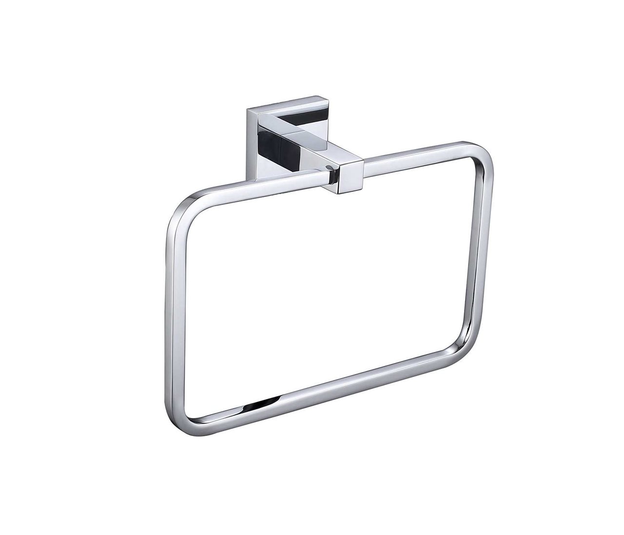Chrome Towel Ring - Brass Construction