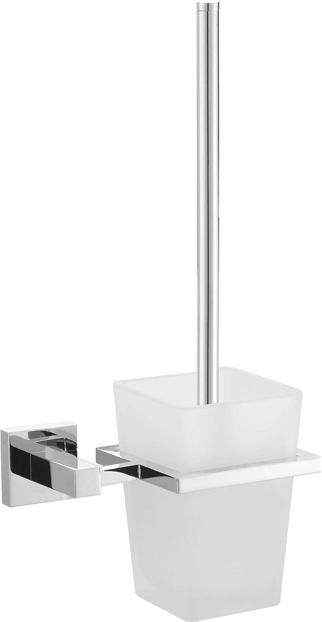 Chrome Toilet Brush Holder Brass Construction