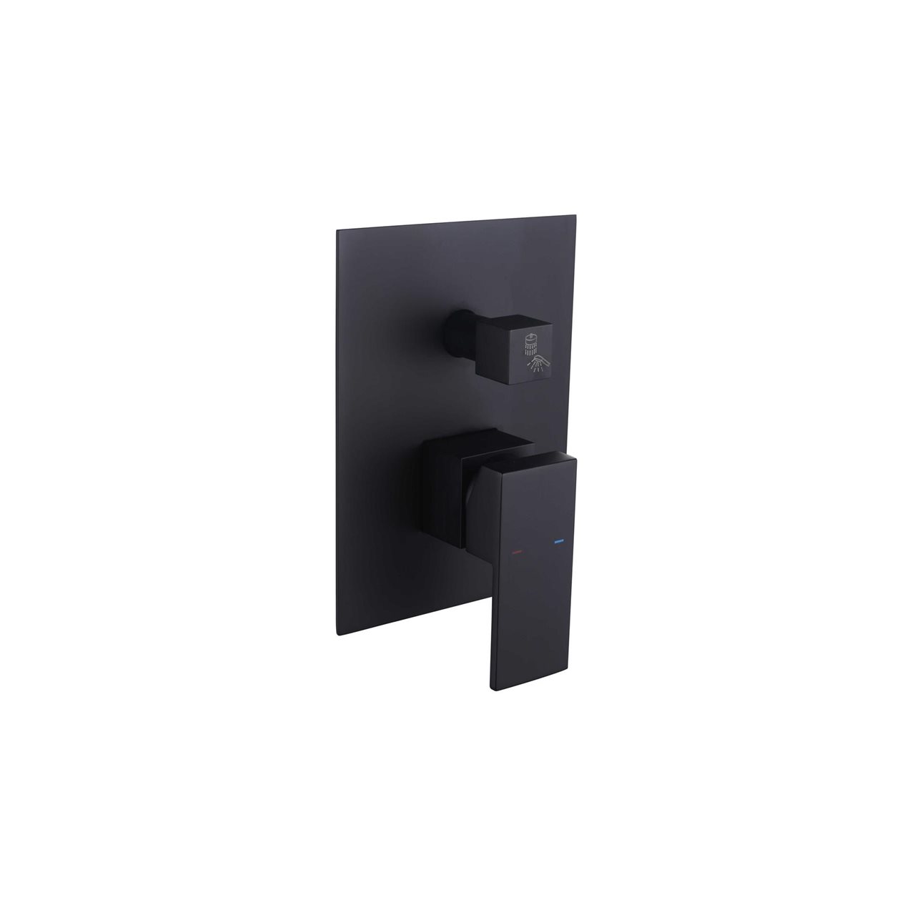 Matte Black Shower Mixer Diverter