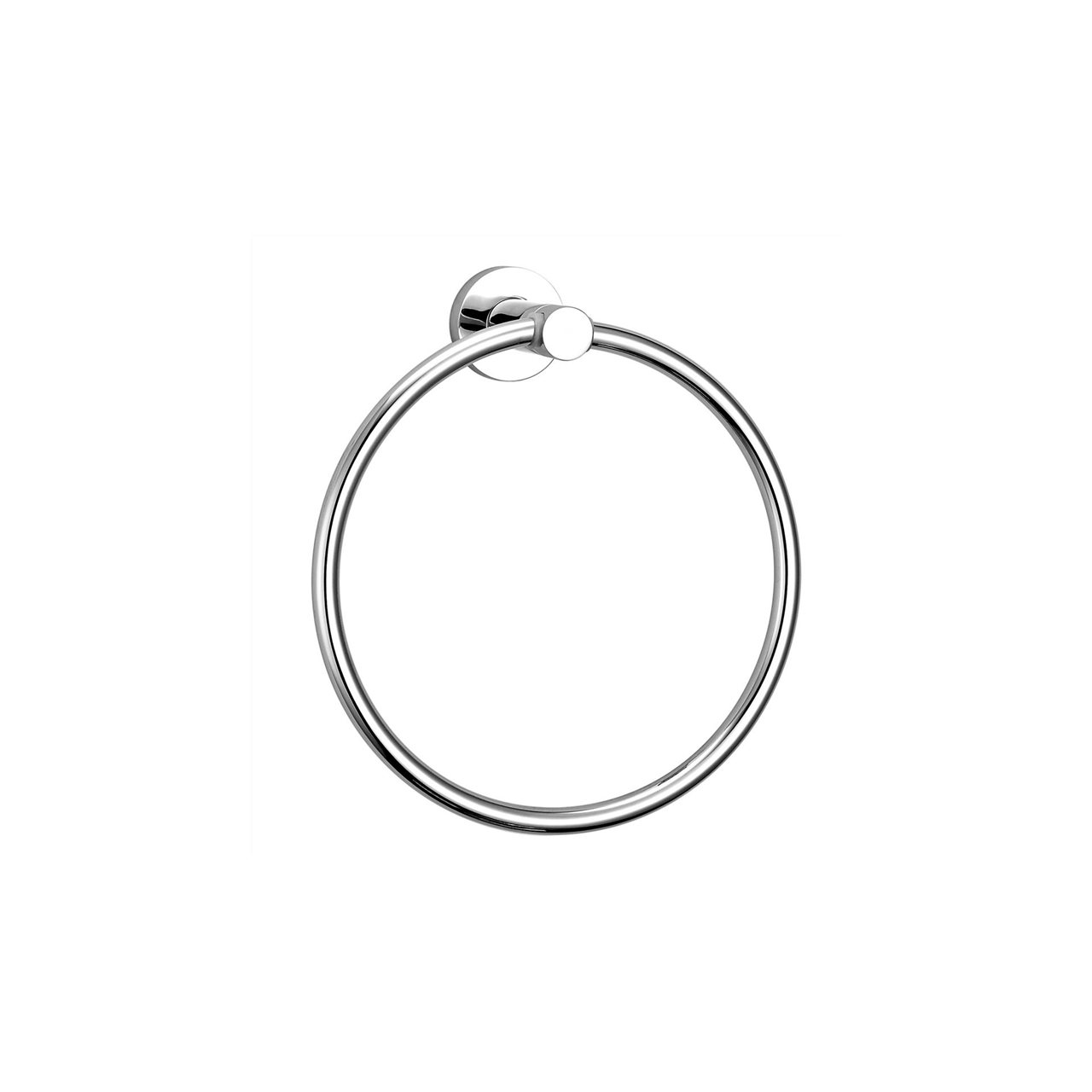 Chrome Towel Ring Brass Construction