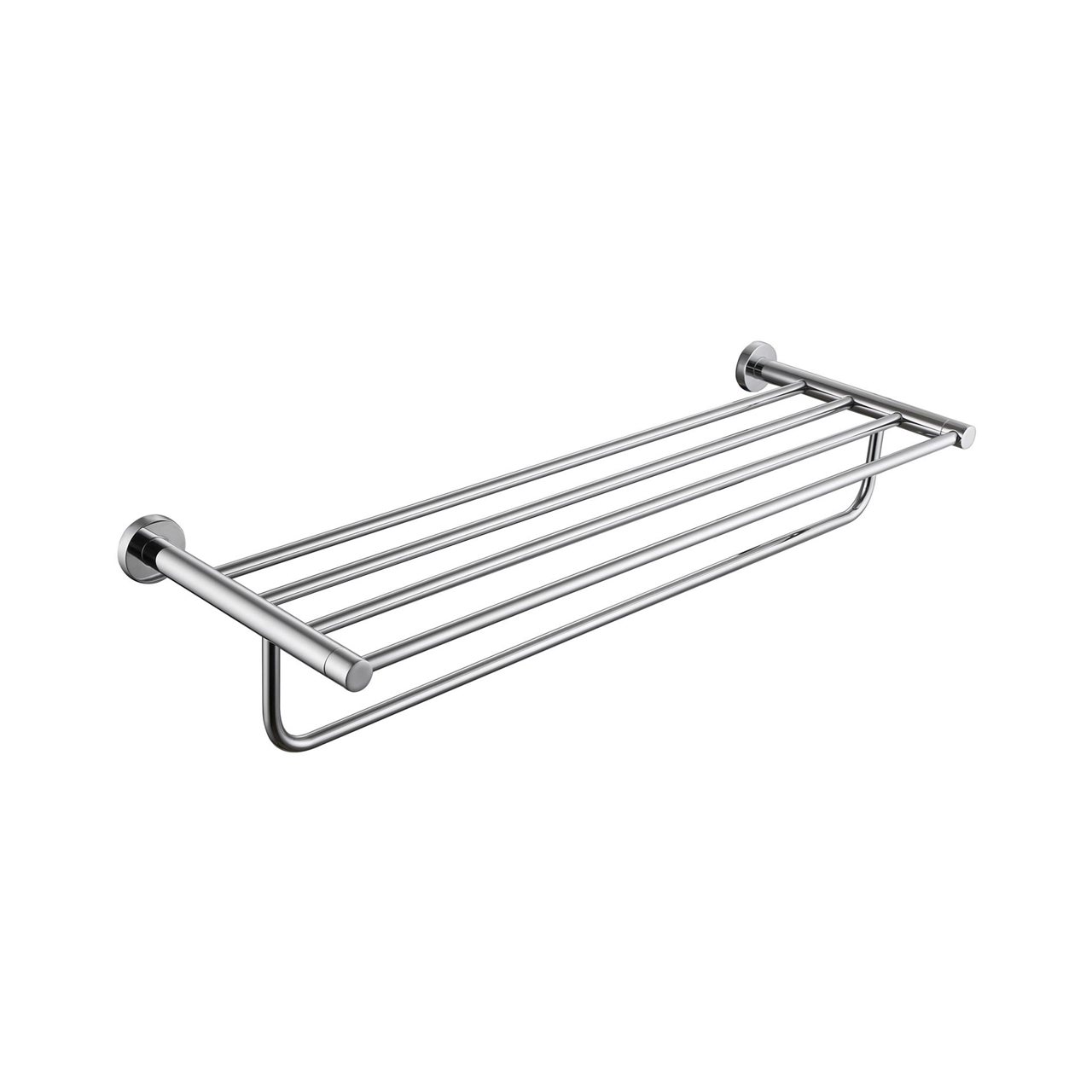 Chrome Triple Towel Rack Rail Brass Construction